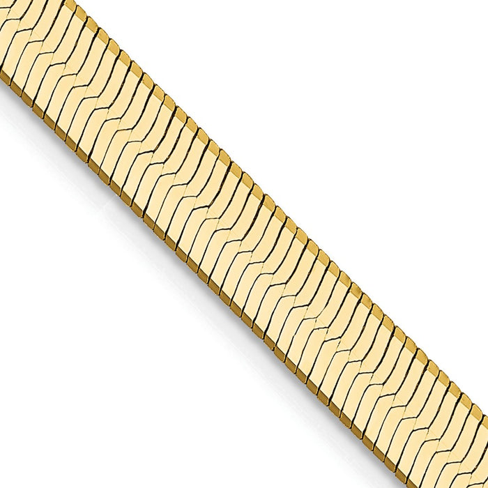 Buy 14K Gold 20-Inch Silky Herringbone Chain - Stylish 5mm Design-1