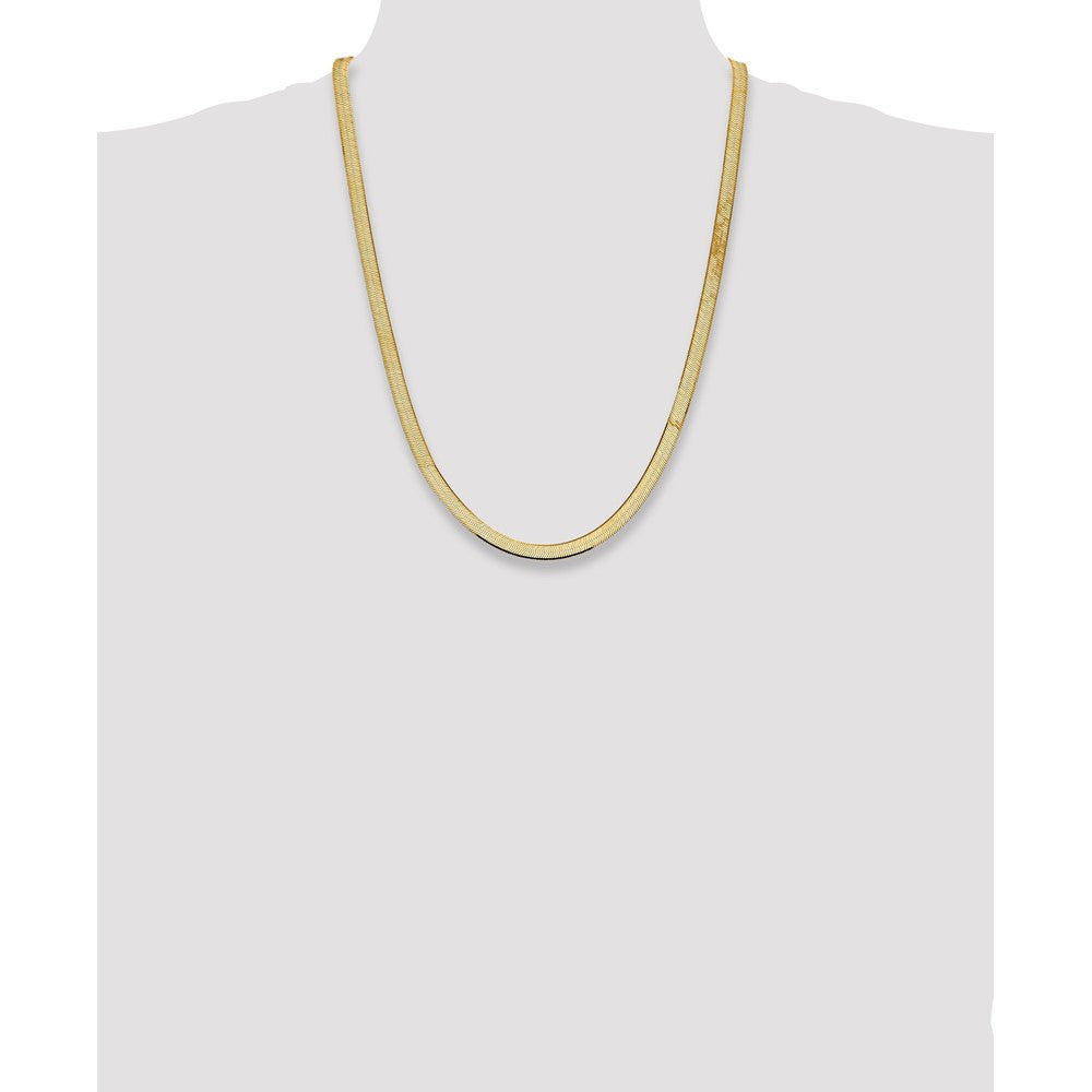 Buy Exclusive 14K Gold 24-Inch 5.5mm Herringbone Chain - Stylish & Durable