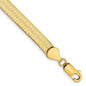 Buy Stylish 14K Gold Silky Herringbone Bracelet 7-Inch 5.5mm - Luxury Value-7