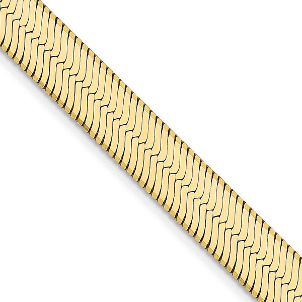 14K Gold Silky Herringbone Chain - 6.5mm