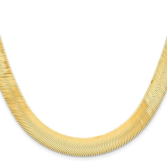 Shop Exclusive 14K Gold 24-Inch 10mm Silky Herringbone Chain - Stylish Luxury