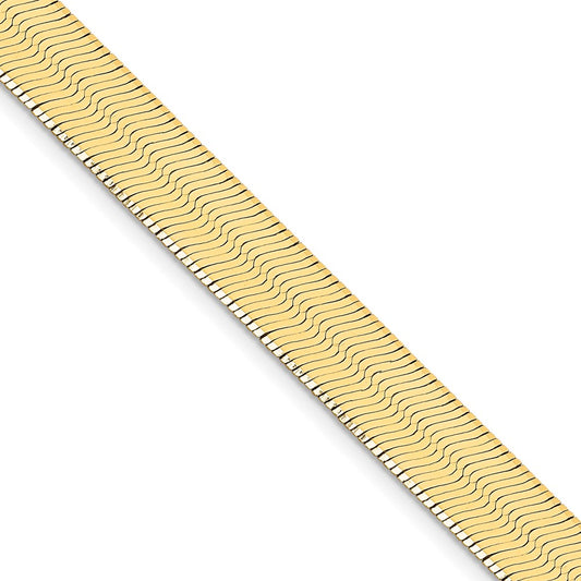 Shop Exclusive 14K Gold 24-Inch 10mm Silky Herringbone Chain - Stylish Luxury