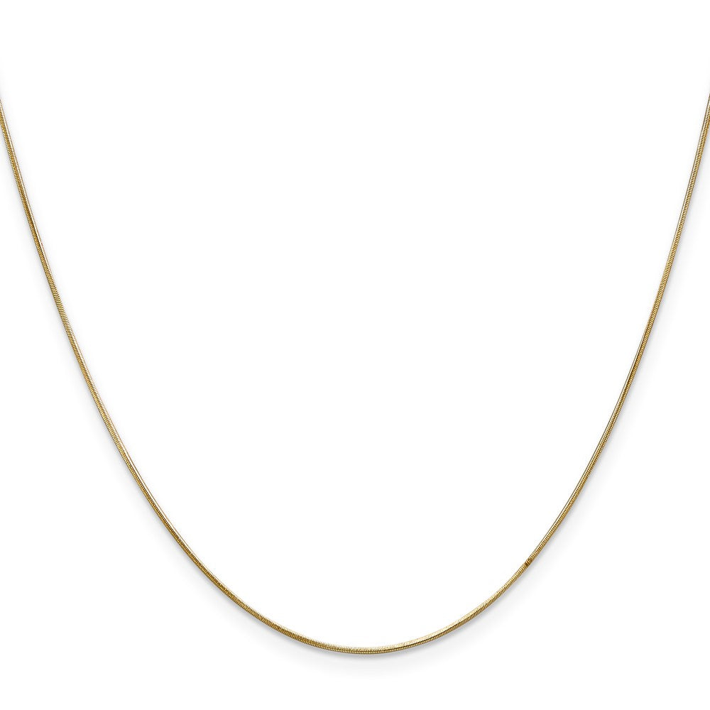 Shop Exclusive 14K Gold 24-Inch .65mm Round Snake Chain - Stylish & Durable