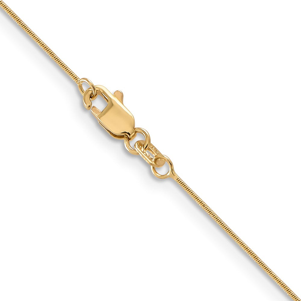 Shop Exclusive 14K Gold 24-Inch .65mm Round Snake Chain - Stylish & Durable