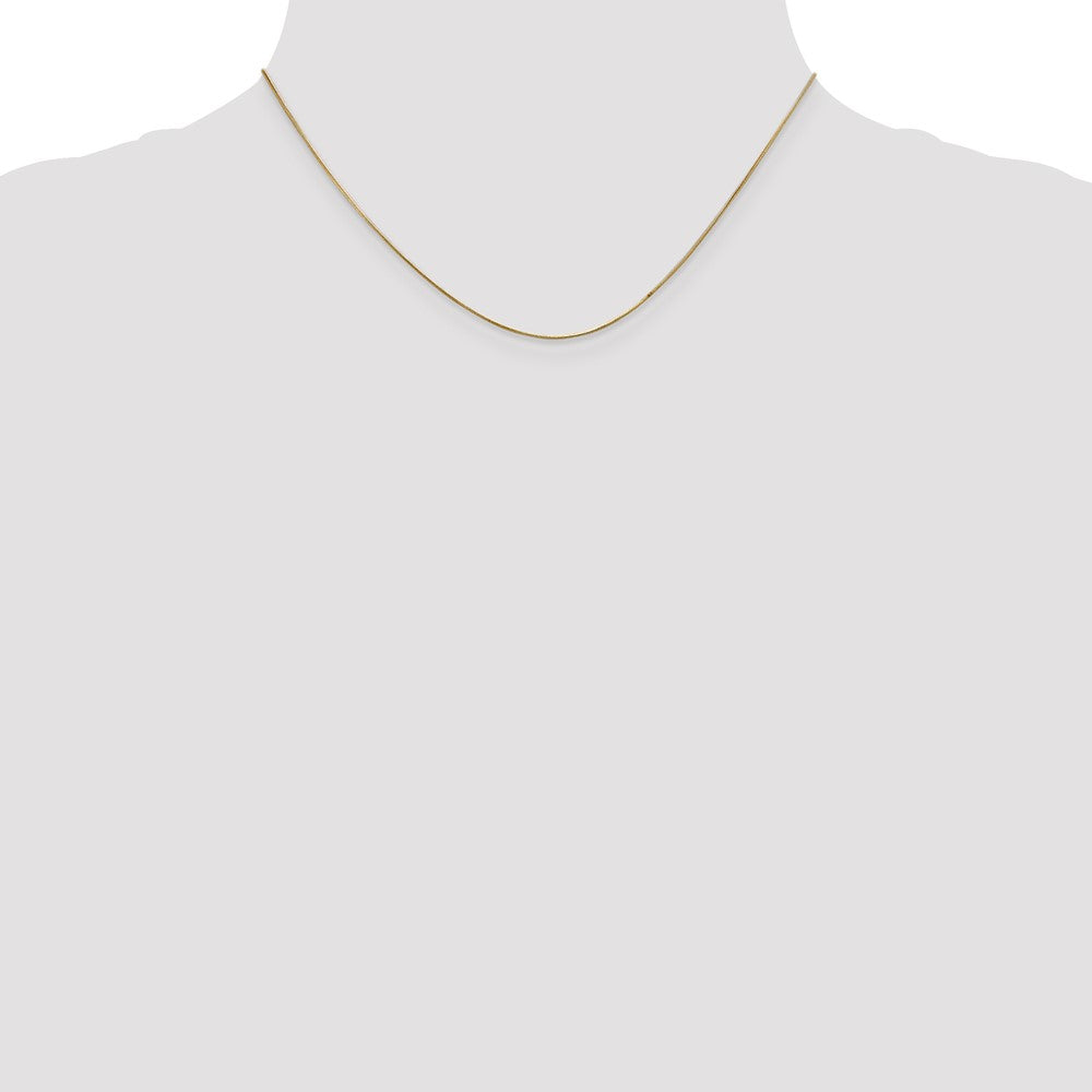 Buy Stylish 14K Gold .65mm Round Snake Chain - 16-Inch Luxury Jewelry