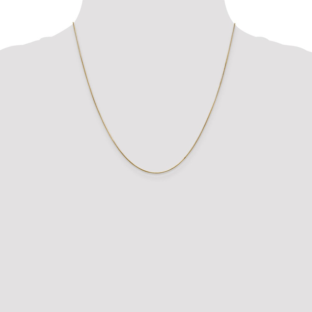 Buy Stylish 14K Gold 20-Inch .65mm Round Snake Chain with Lobster Clasp