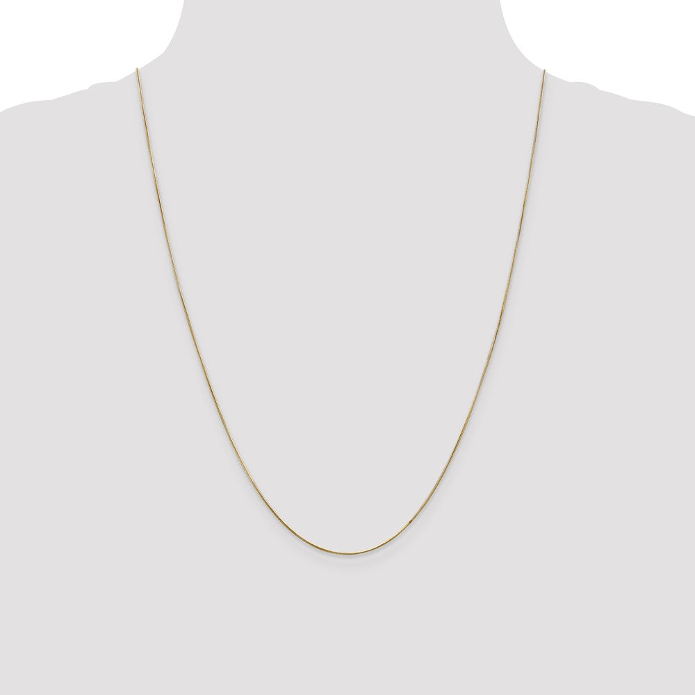 Shop Exclusive 14K Gold 24-Inch .65mm Round Snake Chain - Stylish & Durable