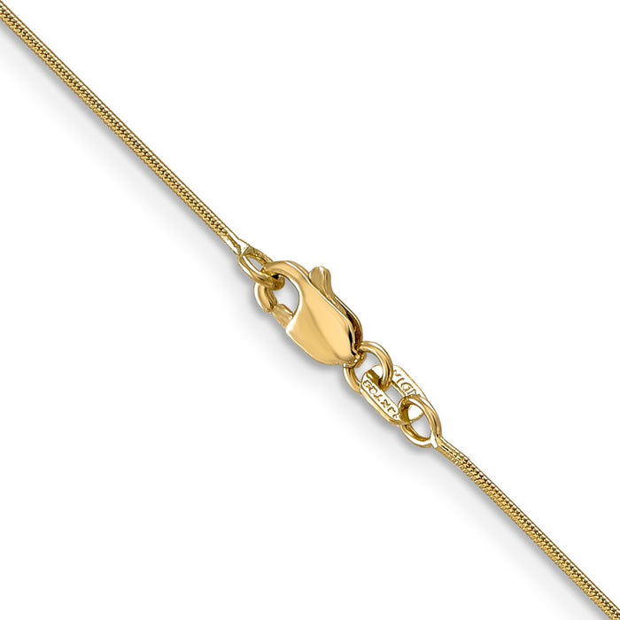 Shop Stylish 14K Gold 20-Inch 0.8mm Round Snake Chain with Lobster Clasp-3