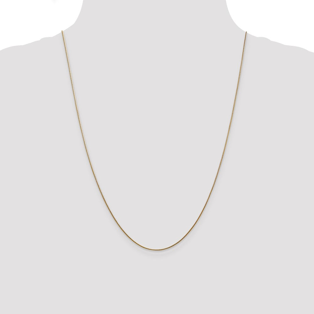 Buy Stylish 14K Gold 24-Inch Snake Chain - 0.8mm, Luxury Lobster Clasp