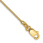Buy Stylish 14K Gold 9-Inch 0.8mm Round Snake Anklet | Luxury Lobster Clasp-7