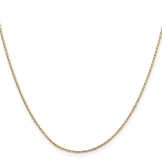 Buy Stylish 14K Gold 18-Inch Snake Chain, 0.9mm, Luxury Lobster Clasp