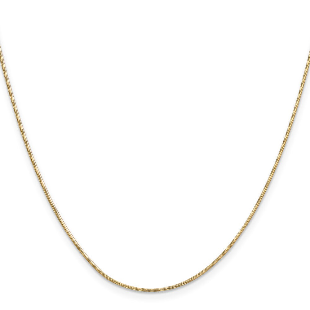 Exclusive 14K Gold 30-Inch 0.9mm Round Snake Chain - Stylish & Affordable!