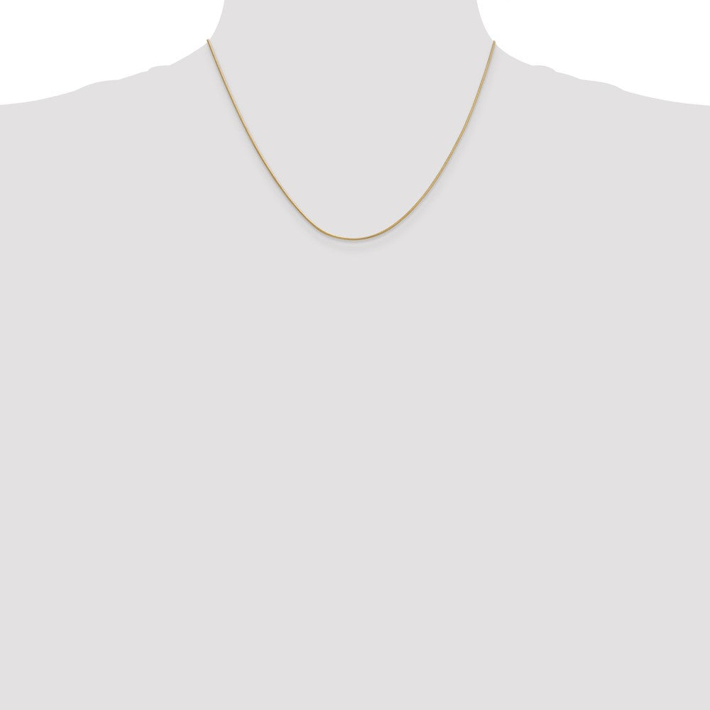 Buy Stylish 14K Gold 18-Inch Snake Chain, 0.9mm, Luxury Lobster Clasp