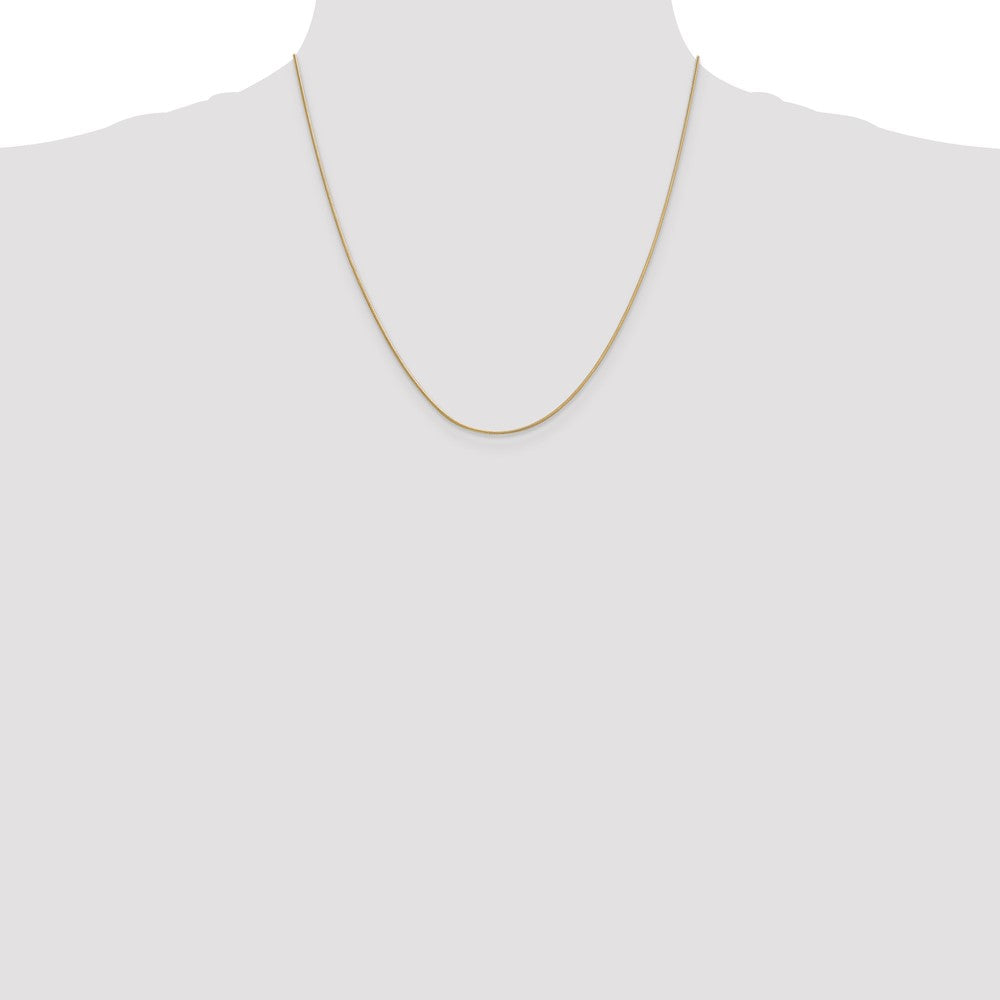 Shop Stylish 14K Gold 20-Inch 0.9mm Round Snake Chain - Luxury Clasp Included