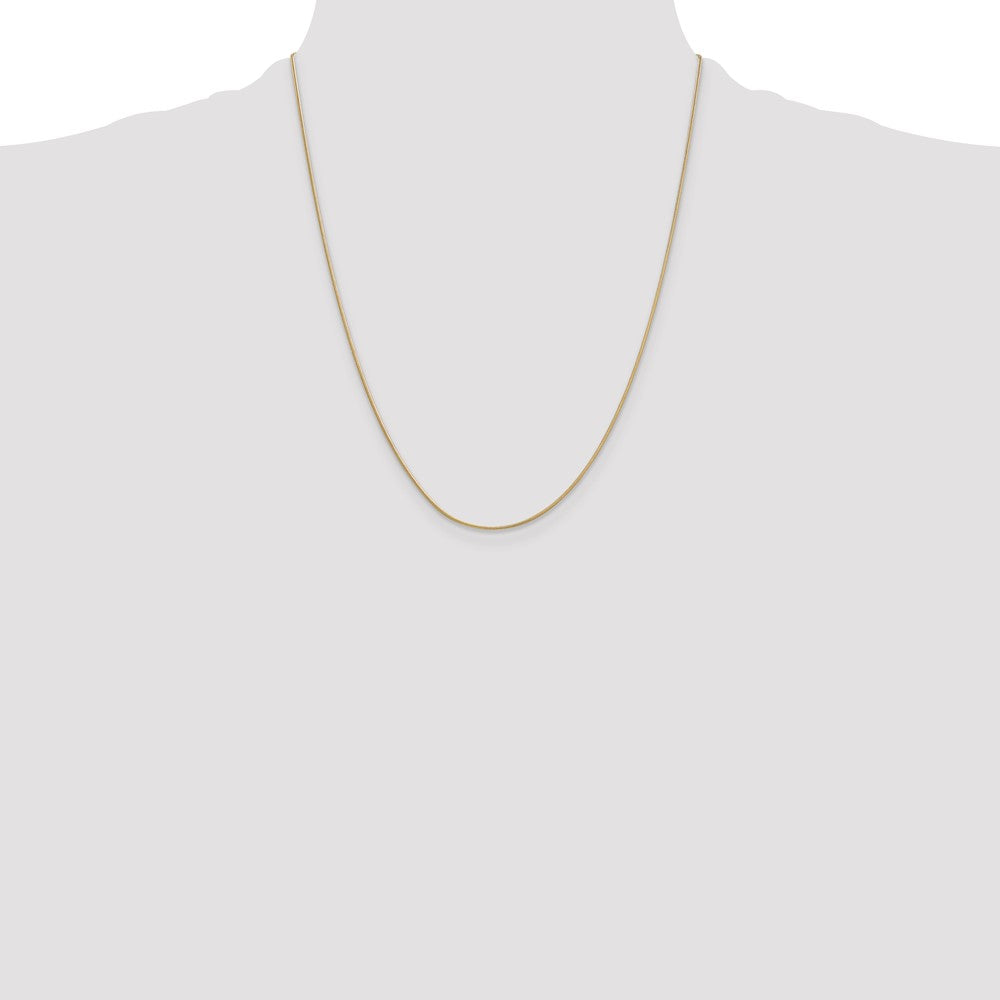Buy Stylish 14K Gold 22-Inch .9mm Round Snake Chain with Lobster Clasp