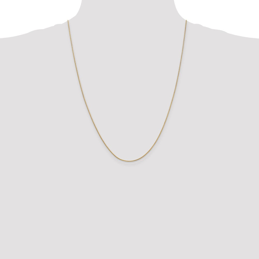 Buy 14K Gold 24-Inch 0.9mm Round Snake Chain - Stylish & Affordable Jewelry