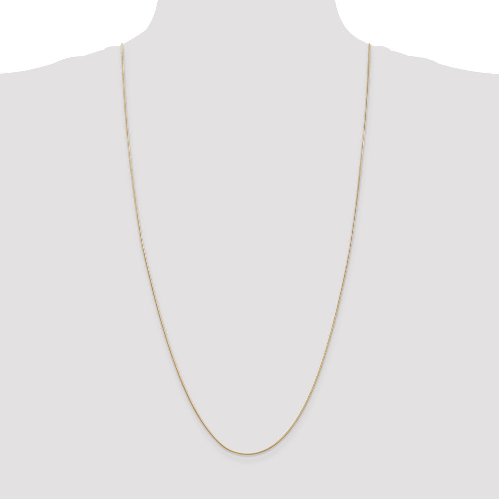 Exclusive 14K Gold 30-Inch 0.9mm Round Snake Chain - Stylish & Affordable!