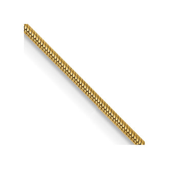 Buy Stylish 14K Gold 22-Inch .9mm Round Snake Chain with Lobster Clasp