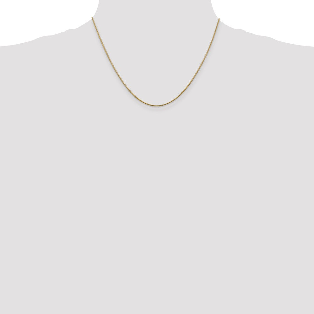 Buy 14K Gold 18-Inch 1.1mm Round Snake Chain - Stylish & Affordable Luxury!