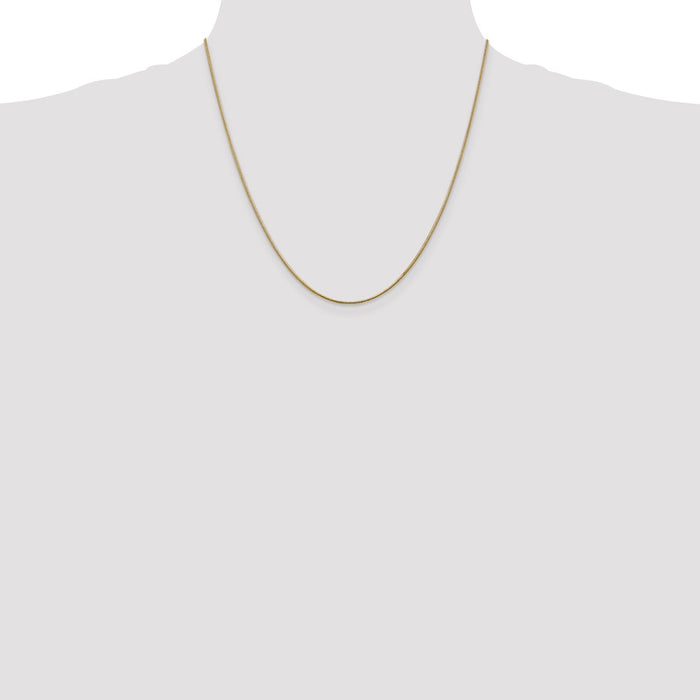Buy Stylish 14K Gold 20-Inch Snake Chain, 1.1mm - Luxury Lobster Clasp-4