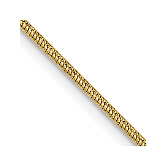 Buy Stylish 14K Gold 20-Inch Snake Chain, 1.1mm - Luxury Lobster Clasp