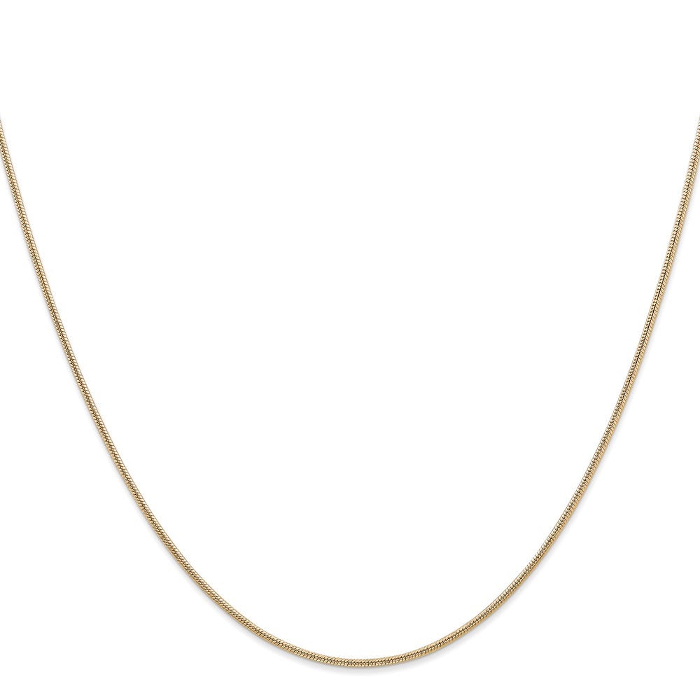 Buy Stylish 20-Inch 1.4mm 14K Gold Round Snake Chain with Lobster Clasp