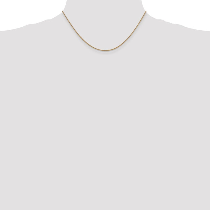 Shop Stylish 14K Gold 16-Inch 1.4mm Round Snake Chain with Lobster Clasp-4