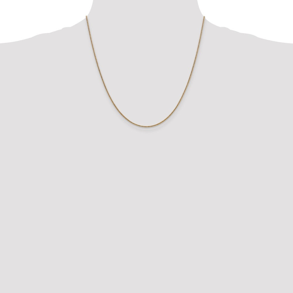 Buy Stylish 20-Inch 1.4mm 14K Gold Round Snake Chain with Lobster Clasp