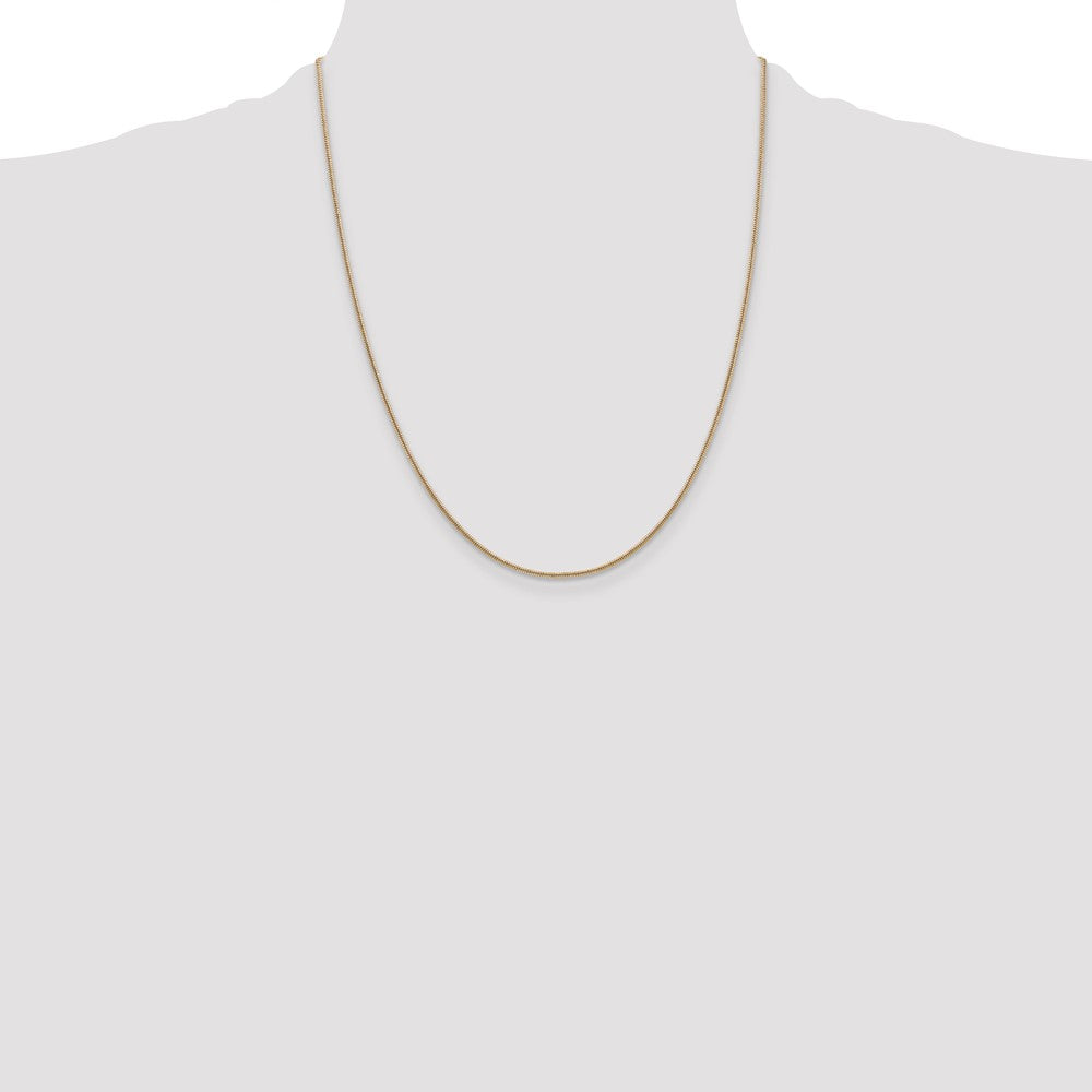 Shop Stylish 14K Gold 22-Inch 1.4mm Round Snake Chain - Luxury Lobster Clasp