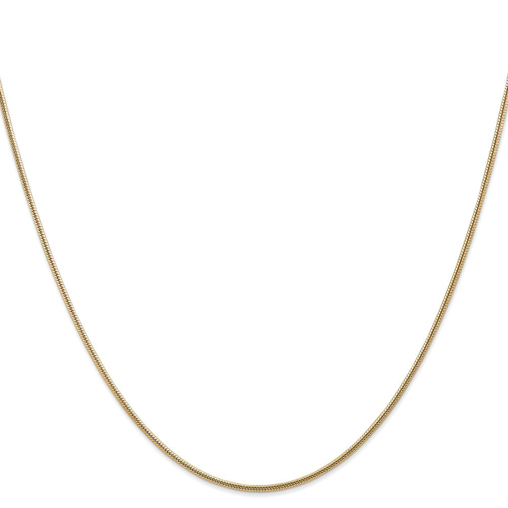 Shop 14K Gold 24-Inch Snake Chain, 1.6mm - Stylish & Durable Jewelry Value