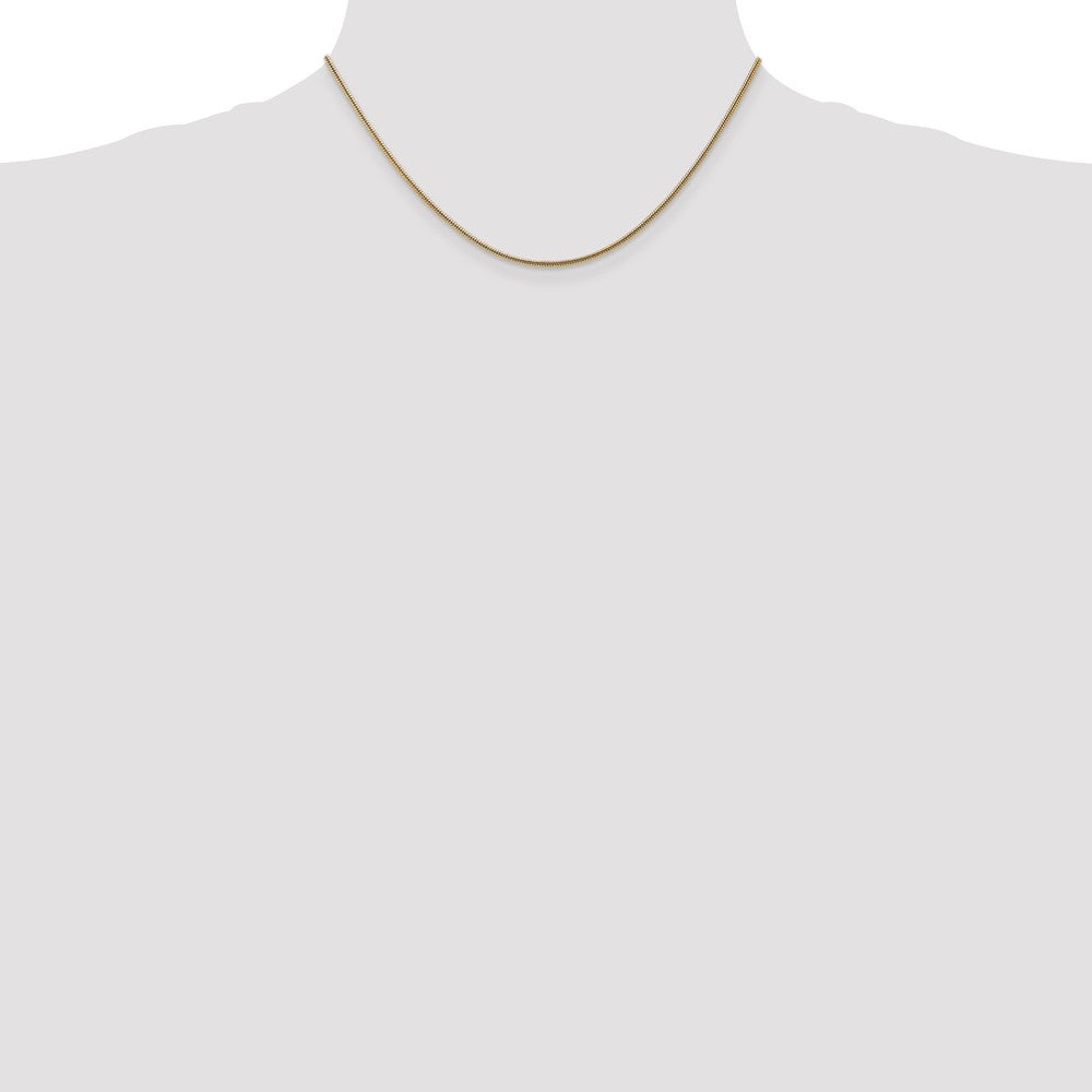 Buy Stylish 14K Gold 16-Inch Snake Chain - 1.6mm Round Design, Luxury Feel