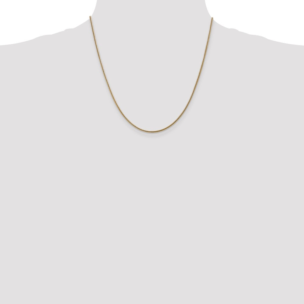 Shop Exclusive 14K Gold 20-Inch 1.6mm Round Snake Chain - Stylish & Durable