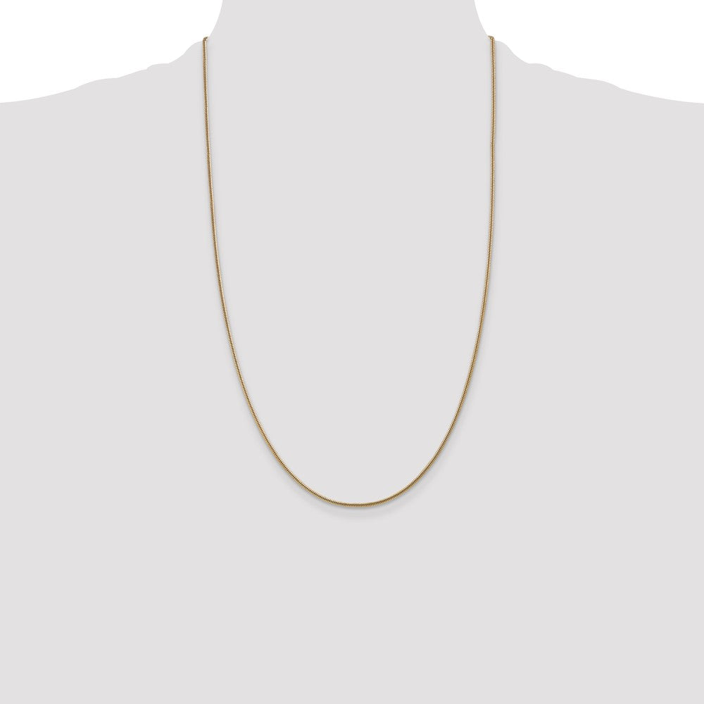 High-Quality 14K Gold 26-Inch Snake Chain 1.6mm - Stylish & Affordable!