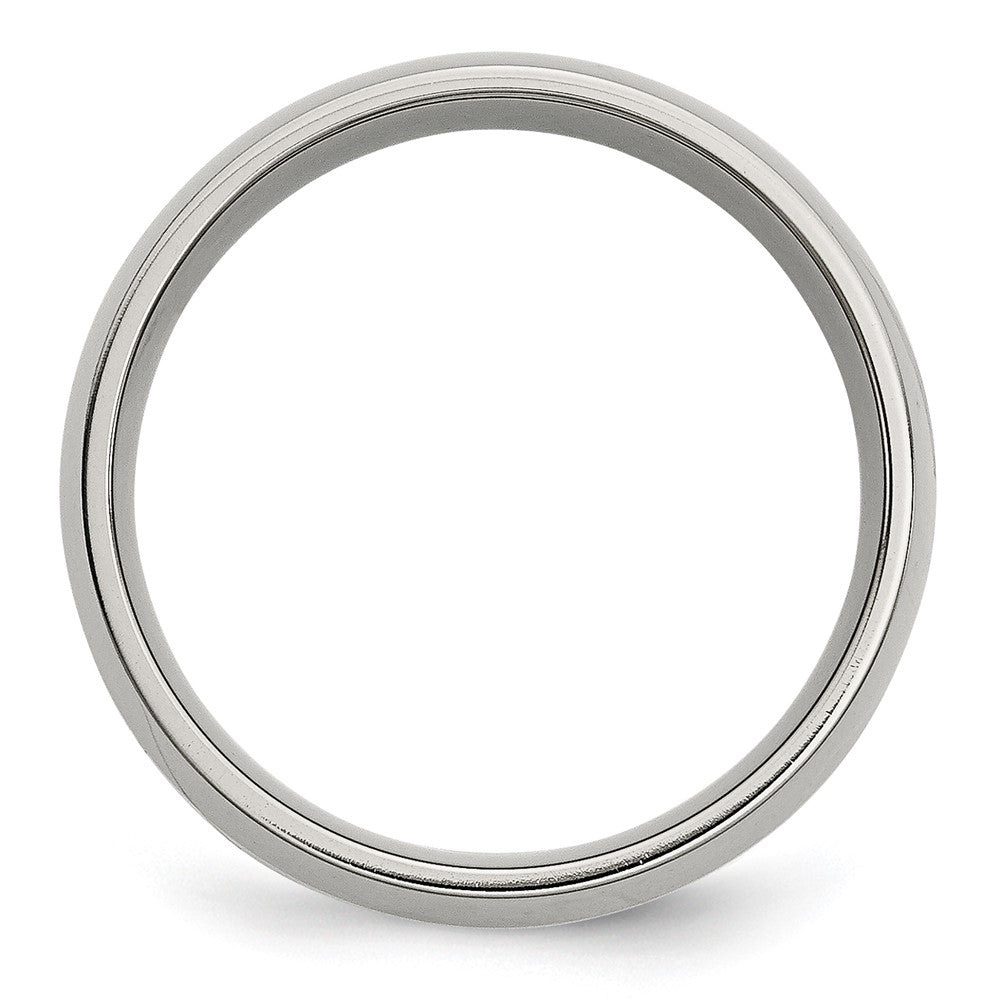 High-Quality 8mm Chisel Stainless Steel Band with 14K Gold Inlay - Stylish Value