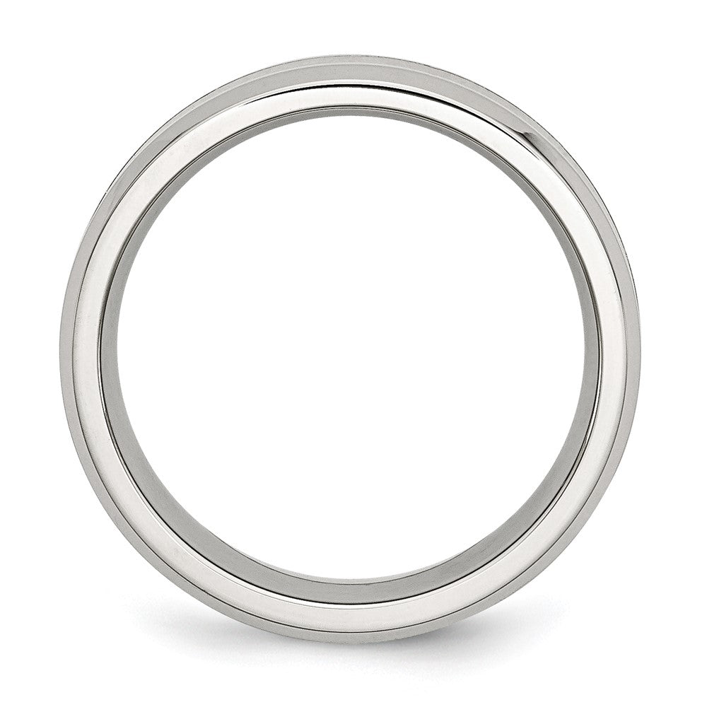 Buy High-Quality 8mm Polished Stainless Steel Band with Koa Wood Inlay