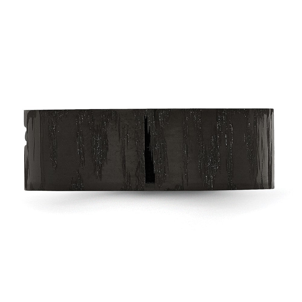 Order Stylish Chisel Stainless Steel Cross Band, 1/20 Carat Diamond Accent