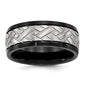 Exclusive 8mm Grooved Band in Brushed Black IP-Plated Stainless Steel | Luxury Value-2