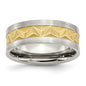 High-Quality 8mm Grooved Band in Chisel Stainless Steel - Stylish & Affordable-2