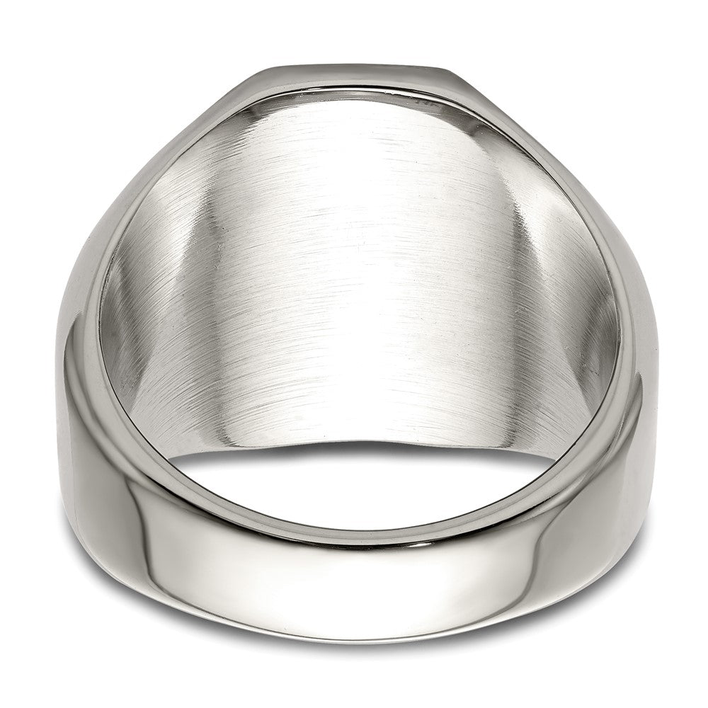 Shop Stylish Polished Lion Head Ring - 14K Gold Accents, Chiseled Stainless Steel