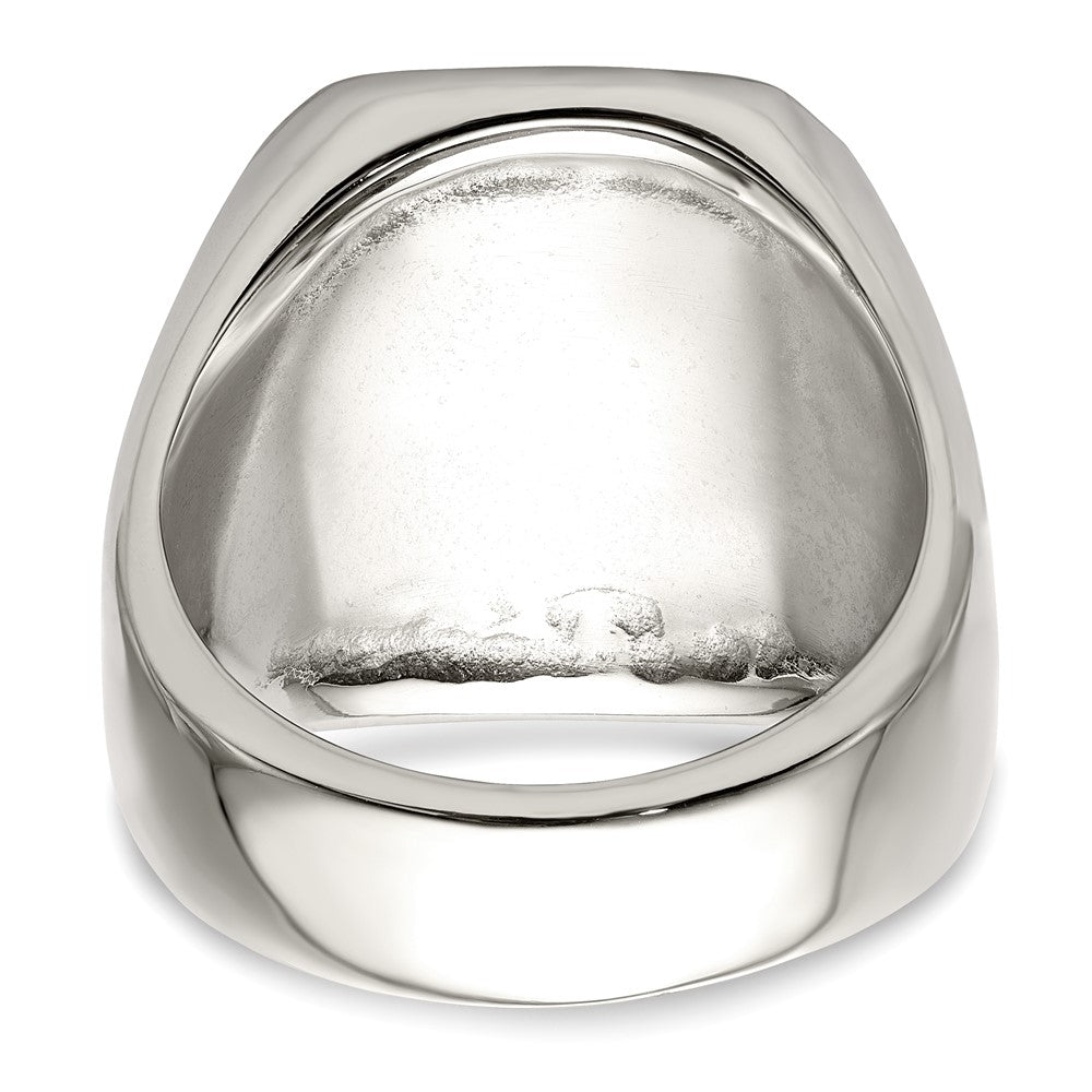High-Quality Polished Praying Hands Ring, 14K Gold Accents, Stylish Design
