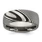 Buy Stylish 8mm Chisel Damascus Steel Ring - High-Quality & Affordable Design-10
