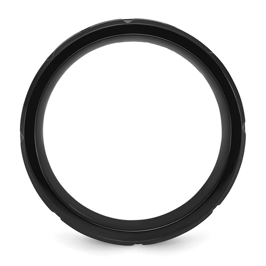 Buy Exclusive 8mm Chisel Stainless Steel Band, Stylish Brushed & Polished Finish