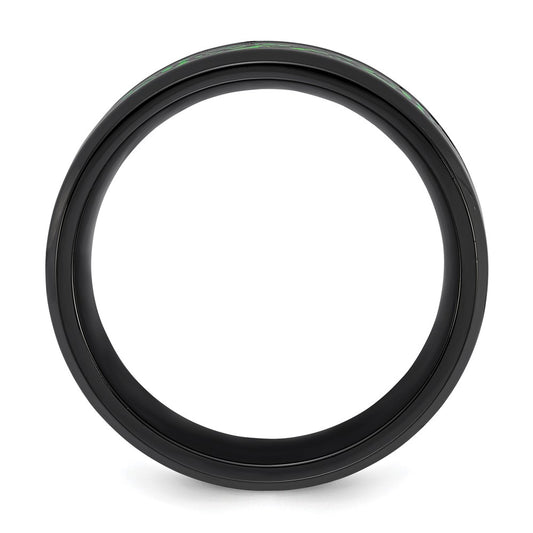 Exclusive 8mm Black IP-Plated Dragon Ring | Stylish Glow-in-the-Dark Design