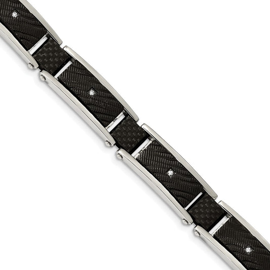 Buy Exclusive 8.75-Inch Chisel Link Bracelet in Polished Stainless Steel