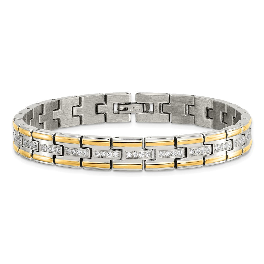 Buy Stylish Chisel Polished Stainless Steel Yellow IP-Plated Bracelet 8.5"
