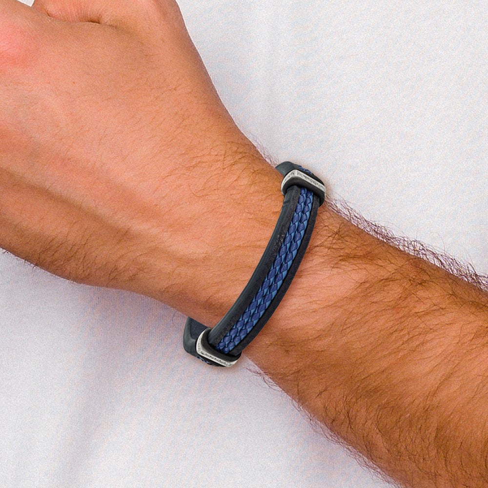 High-Quality Chisel Polished Stainless Steel Bracelet - 8 Inch Stylish Design