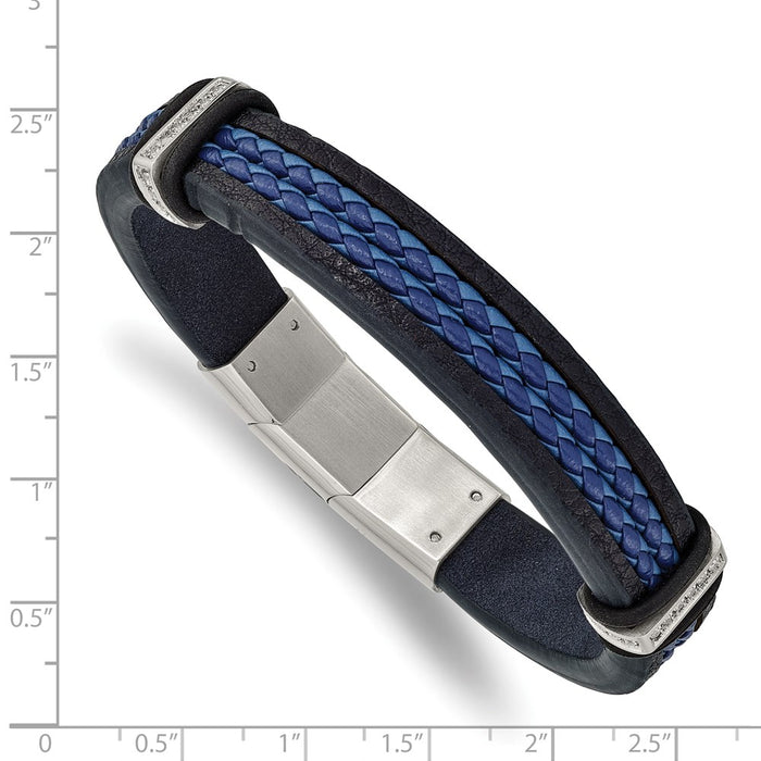 High-Quality Chisel Polished Stainless Steel Bracelet - 8 Inch Stylish Design-3