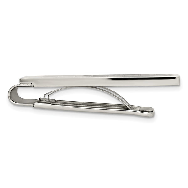 Chisel Polished Stainless Steel Money Clip - Carbon Fiber Inlay