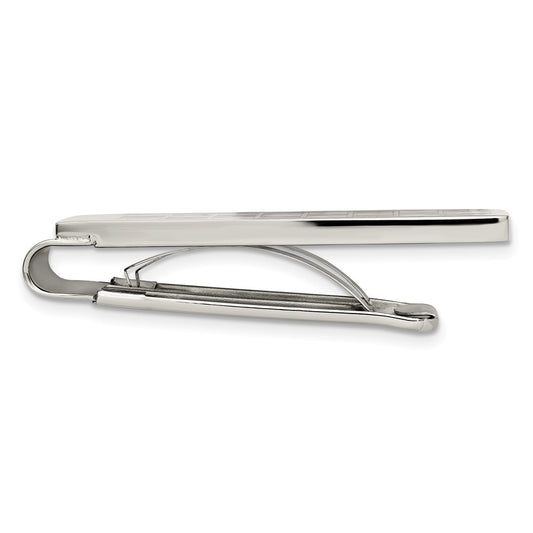 High-Quality Chisel Polished Stainless Steel Money Clip - Stylish Carbon Fiber Inlay