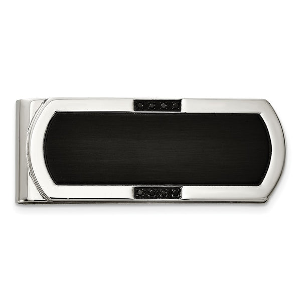 Chisel Stainless Steel Money Clip - Black IP-Plated